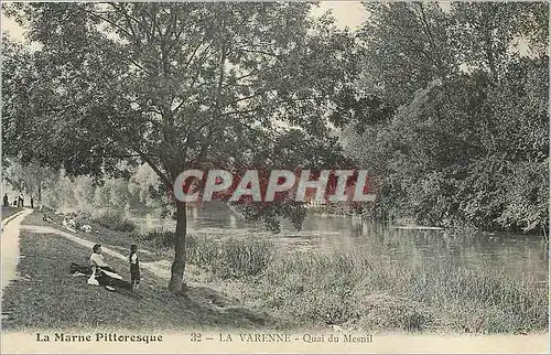 Ansichtskarte AK La marne pittoresque varenne quai du Mesnil