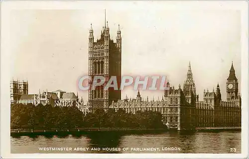 Cartes postales Westminster abbey and huses of paliament london