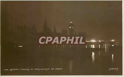 Cartes postales London Houss of Parliament at night