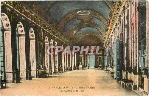 Ansichtskarte AK Versailles La Galerie des glaces