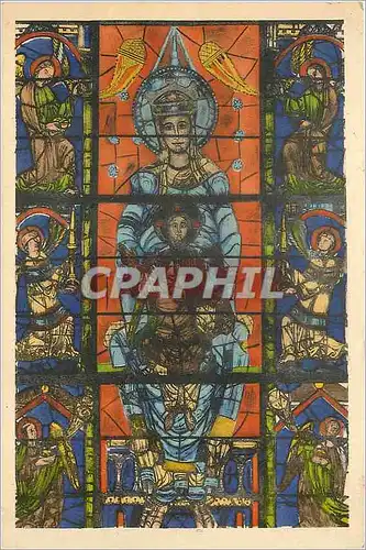 Ansichtskarte AK Cathedrale de Chartres Notre Dame de la belle verriere XII e siecle