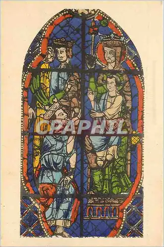 Cartes postales Cathedrale de Chartresl'sdortion des mages vitrail du Choeur cote gauche XIIIe s