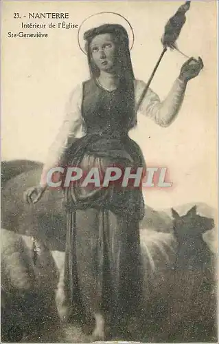 Cartes postales Nanterre Interieur de l' eglise Ste Genevieve