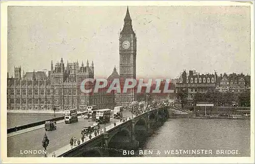 Cartes postales London big ben & wesrminster ridge