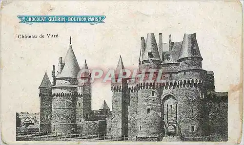 Ansichtskarte AK chateau de vitre Chocolat Guerin Boutron Paris