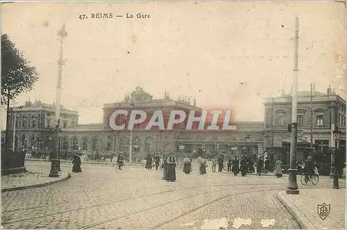 Cartes postales Reims la Gare