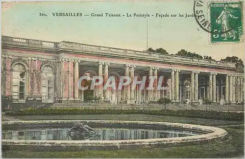 Cartes postales Versailles Grand Triannon le Peristyle pacade sur le jardin