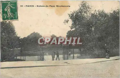 Ansichtskarte AK Paris Entr�e du Parc Montsouris