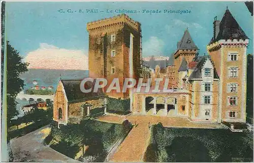 Cartes postales Pau Le chateau facade principale