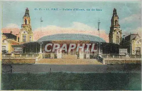 Cartes postales Pau palais d'hiver vu de face