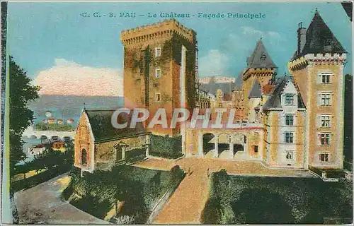 Cartes postales Pau Le chateau facade principale