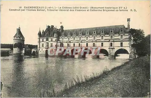 Ansichtskarte AK Chenonceaux I et L Monument historique Xve s