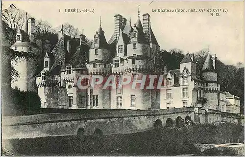 Ansichtskarte AK Usse I et L le chateau mon hist Xve s RD