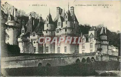 Ansichtskarte AK Usse I et L le chateau mon hist Xve s RD