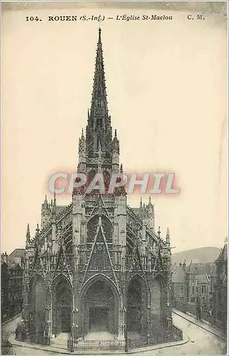 Cartes postales Rouen S Inf L'Eglise St Maclou