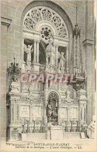 Cartes postales Sainte Anne d'Auray Interieur de le basilique L'Autel privilege