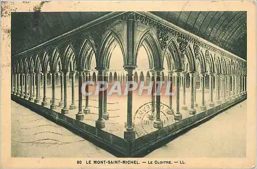 Cartes postales Le Mont S Michel le cloitre