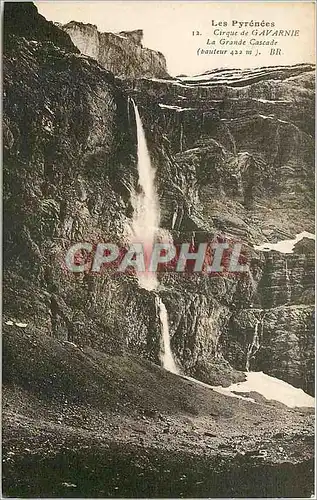 Ansichtskarte AK Les Pyreneescirque de gavarnie la grande Cascade