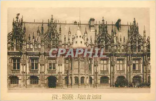 Cartes postales Rouen Palaie de justice