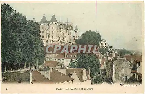 Cartes postales Pau le Chateau et le Parc