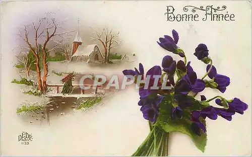 Cartes postales V�ux Fleurs