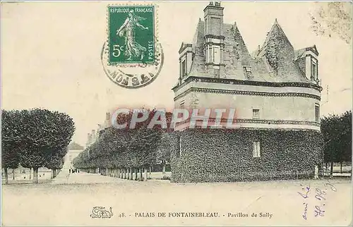 Ansichtskarte AK palais de Fontainebleau Pavillon de Sully