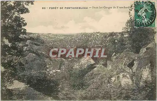 Cartes postales Foret de Fonainebleau Dans les Gorges de Francahard