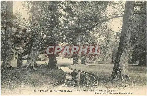 Cartes postales Foret de Fontainebleau Vue prise dans le jardin Anglais