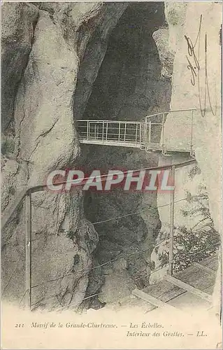 Cartes postales Massif de la Grande Chartreuse les Echelles Interieur des Grottes