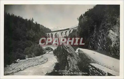 Cartes postales Chamonix le Viaduc et le pont Ste Marie