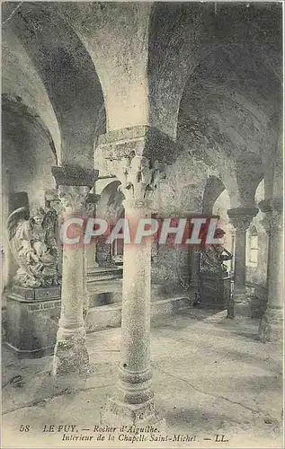 Ansichtskarte AK Le Puy Rocher d'Aigille Interieut de la Chapelle Saint Michel