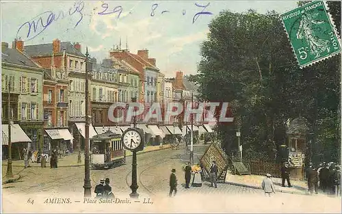 Cartes postales Amiens Place Saint Denis Tramway