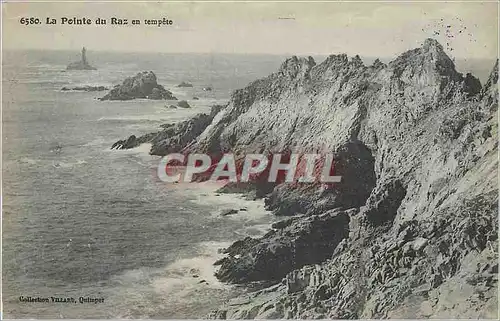 Ansichtskarte AK La Pointe du Raz en tempete