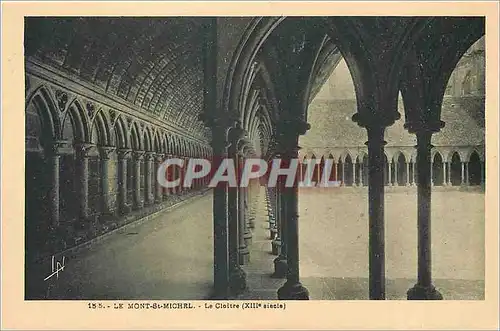 Cartes postales Le Mont Saint Michel le Cloitre XIII e siecle