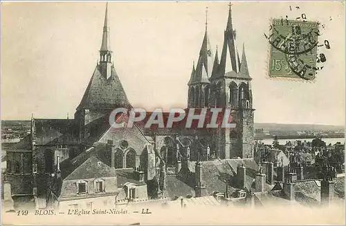 Cartes postales Blois L'Eglise Saint Nicolas