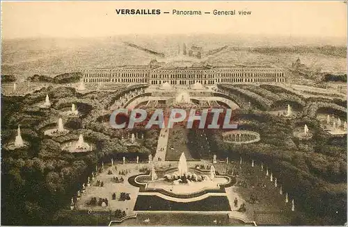 Cartes postales Versailles Panorama General view