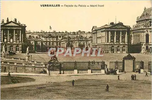 Ansichtskarte AK Versailles Fa�ade du palais Maint Front