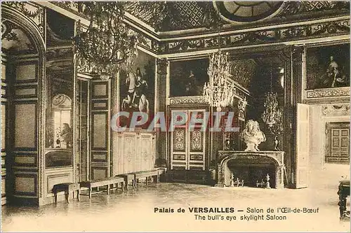 Cartes postales Palais de Versailles Salon de l'oeui de Boeuf