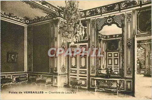 Cartes postales Palais de Versailles Chambres de Louis XV