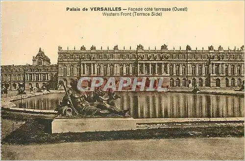 Cartes postales palais de versailles facade cote terrasse ouest