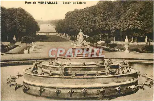 Cartes postales parc de Versailles Bassin de latone