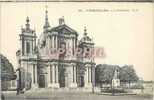 Cartes postales Versailles la cathedrale