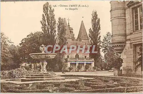Cartes postales Chateau d' Anet E et L la Chapelle