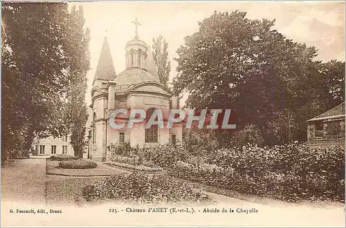 Cartes postales Chateau d' Anet E et L Abside e la Chapelle