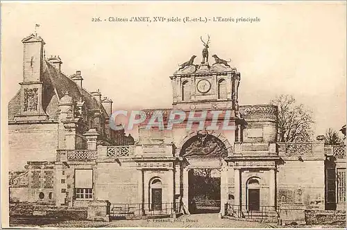 Ansichtskarte AK Chateau d Anet E et L  L' Entr�e principale