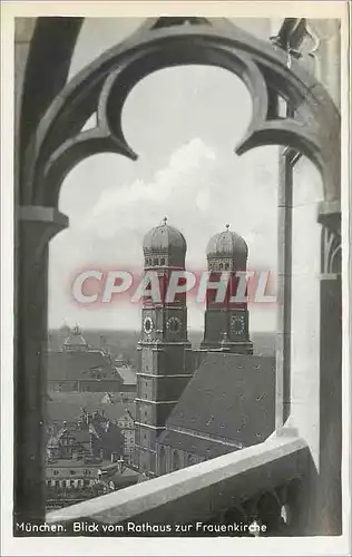 Cartes postales Munchen  Blick vom Rathaus zur frauen kirche