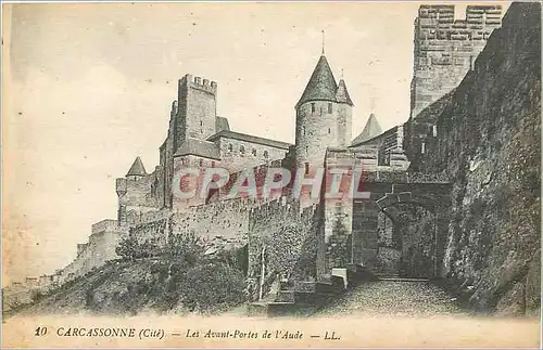 Cartes postales Carcassonne cite les avant portes de l'Aude