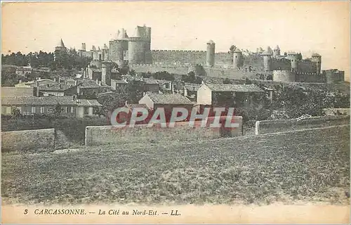 Cartes postales Carcassonne cite au Nord Est
