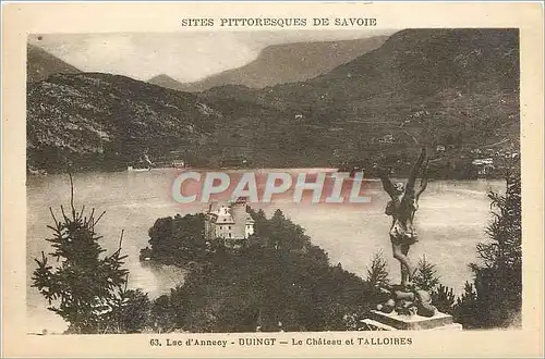 Ansichtskarte AK Lac d' Annency Duingt le Chateau et Talloires