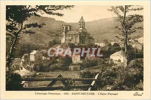 Ansichtskarte AK L'auvergne Pittoresque 3430 siant nectaire L'Eglise paysage